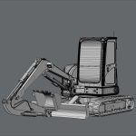 Mini Excavator Hitachi ZX55U