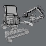 Mini Excavator Hitachi ZX55U