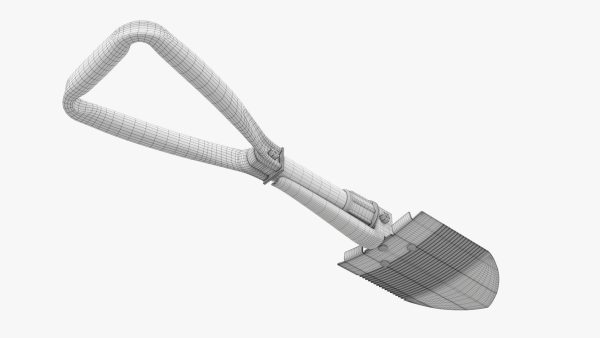 Mini foldable shovel unfolded