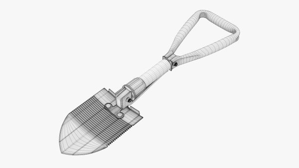 Mini foldable shovel unfolded