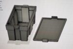 Miniature dollhouse storage bins