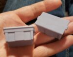 Miniature dollhouse storage bins