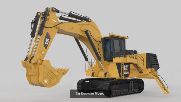 Mining Excavator and Truck