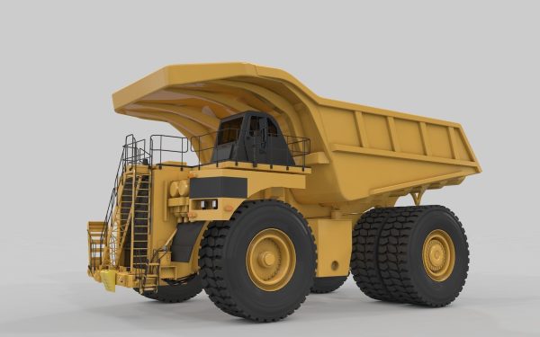 Mining Excavator and Truck
