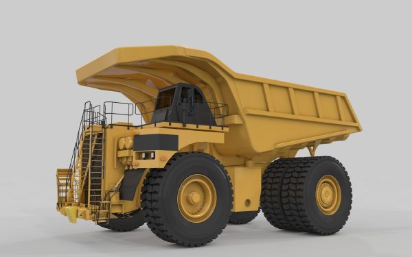 Mining Excavator and Truck