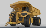 Mining Excavator and Truck