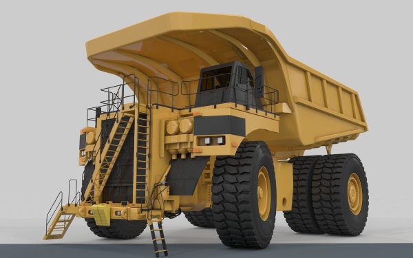 Mining Excavator and Truck