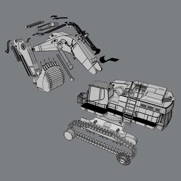 Mining Excavator Liebherr R9150