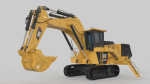 Mining Excavator Rigged