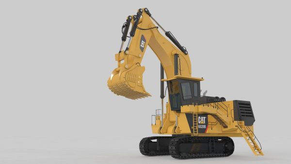 Mining Excavator Rigged