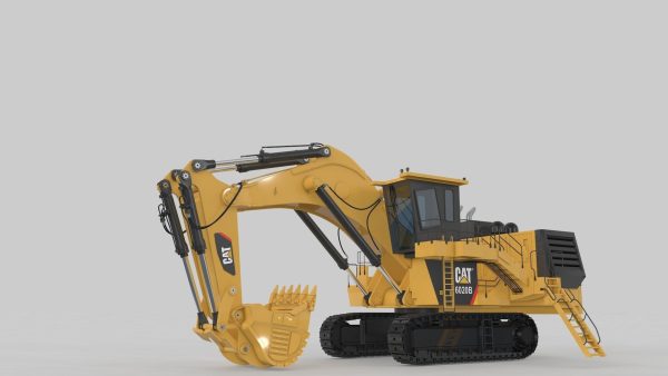 Mining Excavator Rigged