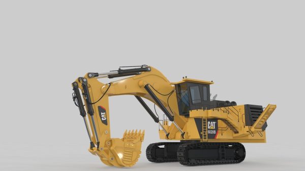 Mining Excavator Rigged