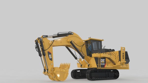 Mining Excavator Rigged