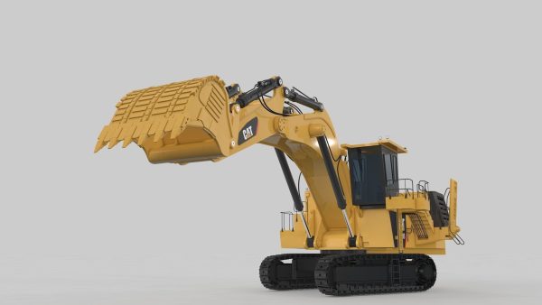 Mining Excavator Rigged