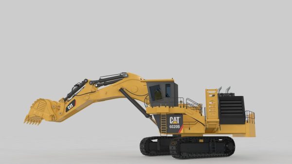 Mining Excavator Rigged