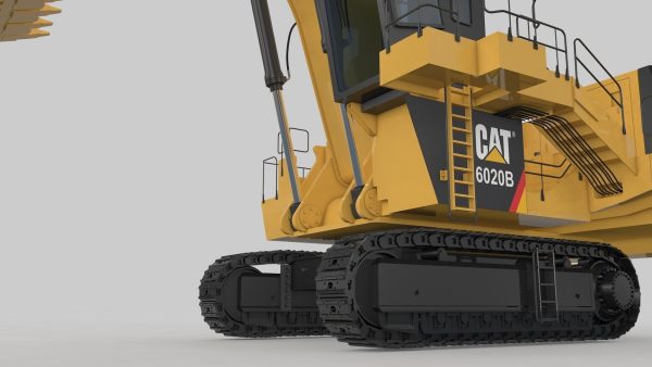 Mining Excavator Rigged