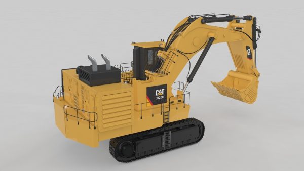 Mining Excavator Rigged