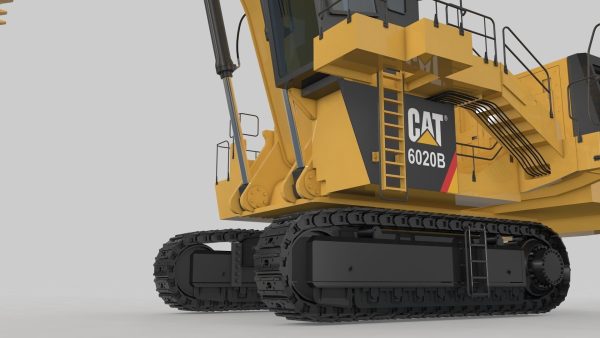 Mining Excavator Rigged