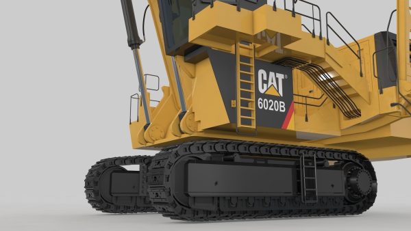 Mining Excavator Rigged