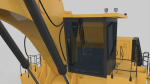 Mining Excavator Rigged