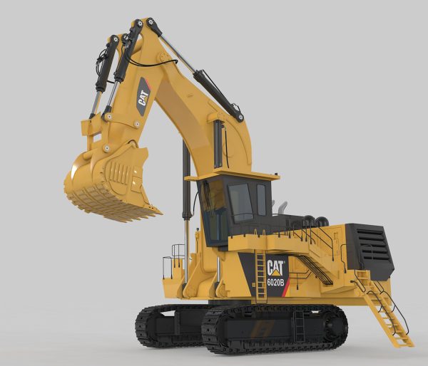 Mining Excavator Rigged