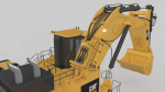Mining Excavator Rigged
