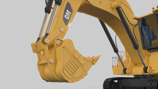 Mining Excavator Rigged