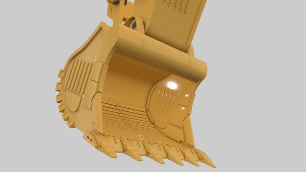 Mining Excavator Rigged