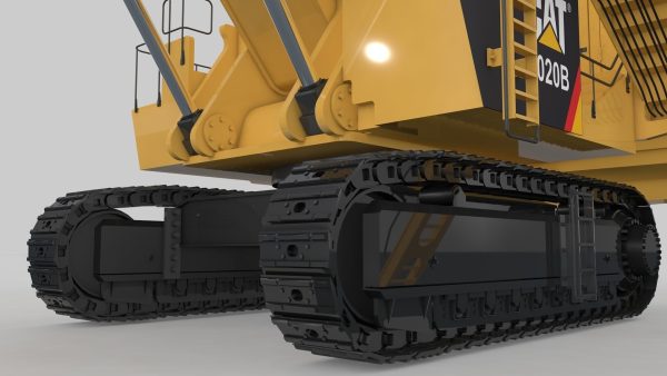 Mining Excavator Rigged
