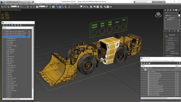 Mining Loader CAT R1600H Dirty Rigged