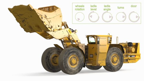 Mining Loader CAT R1600H Dirty Rigged