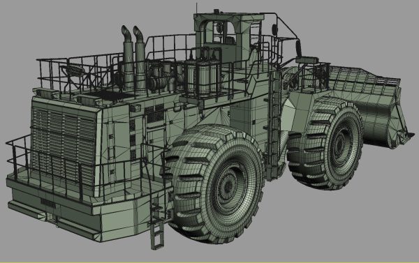 Mining loader Komatsu WA1200
