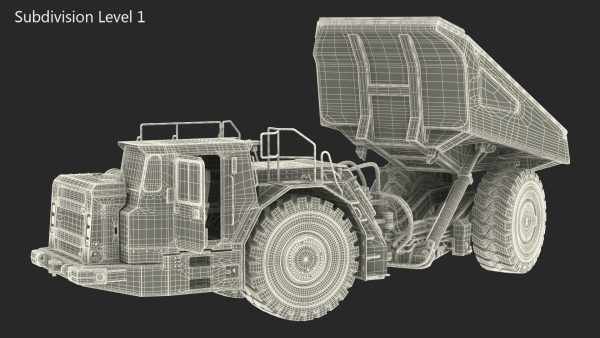 Mining Truck CAT AD45B Rigged