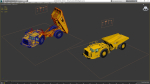Mining Truck CAT AD45B Rigged