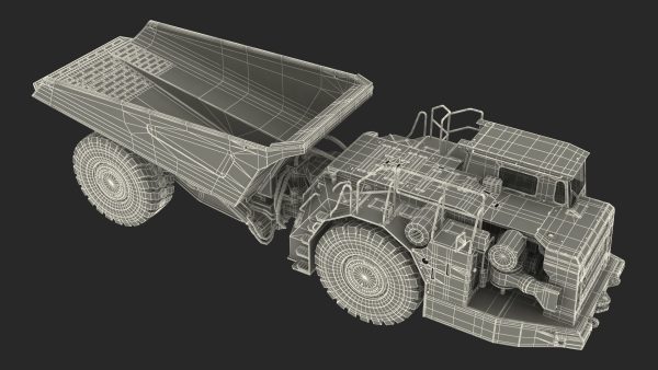 Mining Truck CAT AD45B Rigged