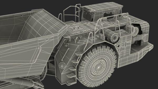 Mining Truck CAT AD45B Rigged