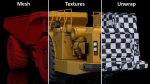Mining Truck CAT AD45B Rigged