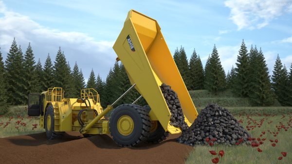 Mining Truck CAT AD45B Rigged