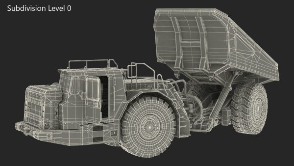 Mining Truck CAT AD45B Rigged