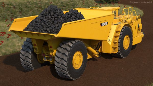 Mining Truck CAT AD45B Rigged