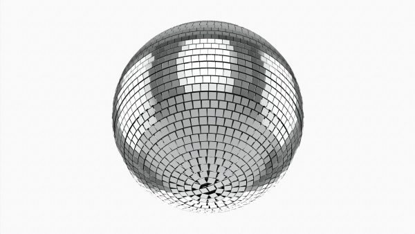 Mirrorball striped ball