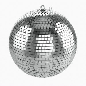 Mirrorball striped ball