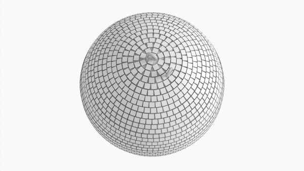 Mirrorball striped ball