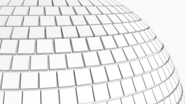 Mirrorball striped ball
