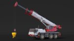 Mobile Construction Crane with Concrete Bucket