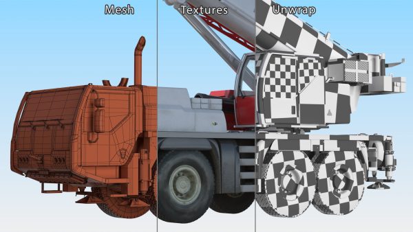 Mobile Construction Crane with Concrete Bucket