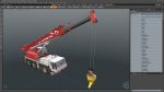 Mobile Construction Crane with Concrete Bucket