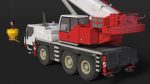 Mobile Construction Crane with Concrete Bucket
