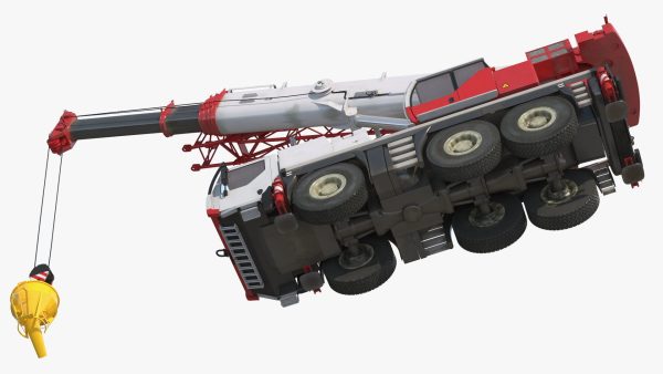 Mobile Construction Crane with Concrete Bucket
