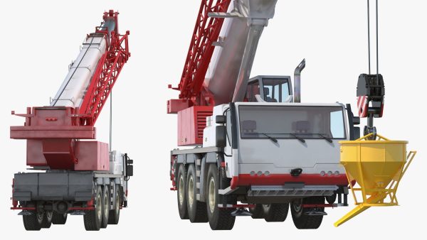 Mobile Construction Crane with Concrete Bucket